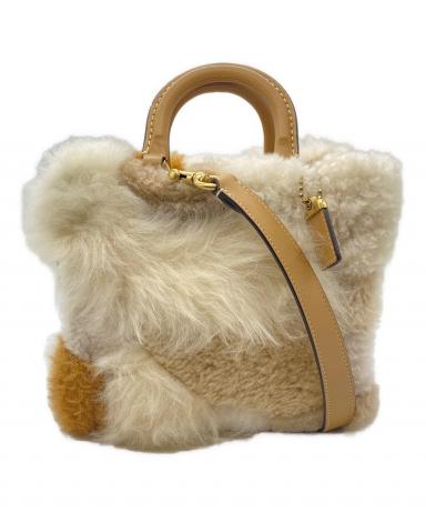 未使用　コーチ　ローグ　パッチワーク 中古・古着通販】COACH (コーチ) ローグ 20・パッチワーク ベージュ