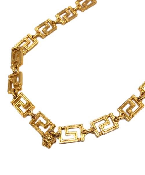 VERSACE（ヴェルサーチェ）VERSACE (ヴェルサーチェ) グレカメデューサネックレス ゴールドカラー サイズ:下記参照の古着・服飾アイテム