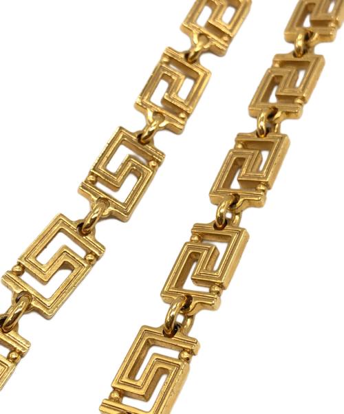 VERSACE（ヴェルサーチェ）VERSACE (ヴェルサーチェ) グレカメデューサネックレス ゴールドカラー サイズ:下記参照の古着・服飾アイテム