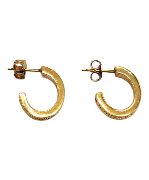 VERSACE（ヴェルサーチェ）VERSACE (ヴェルサーチェ) グレカフープピアス ゴールフォ サイズ:下記参照の古着・服飾アイテム