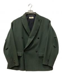 jieda（ジエダ）の古着「ダブルテーラードジャケット」｜グリーン