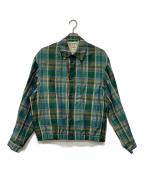 SCYEサイ）の古着「チェックブルゾン」｜グリーン