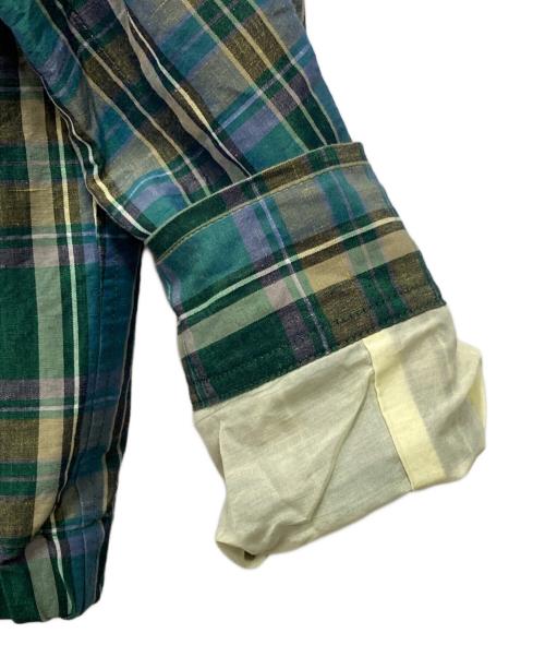 SCYE（サイ）SCYE (サイ) チェックブルゾン グリーン サイズ:38の古着・服飾アイテム