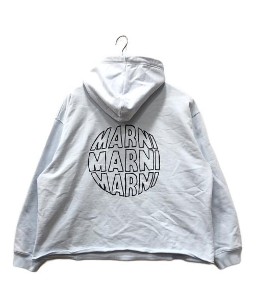 MARNI（マルニ）MARNI (マルニ) ドローストリングパーカー スカイブルー サイズ:36の古着・服飾アイテム