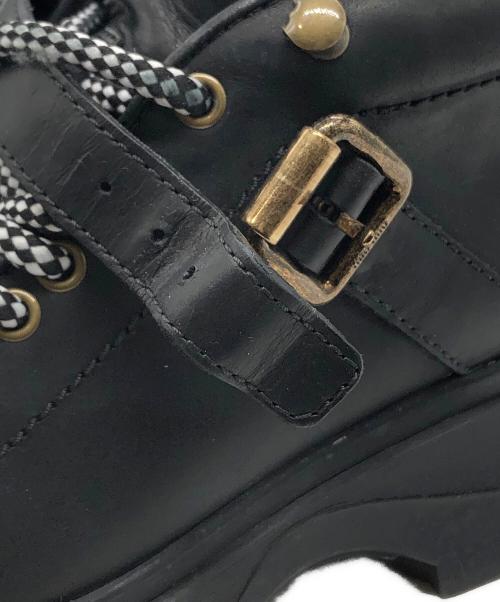 MIU MIU（ミュウミュウ）MIU MIU (ミュウミュウ) RIDGED SOLE BIKER BOOTS ブラック サイズ:36 1/2の古着・服飾アイテム