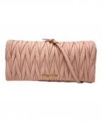 MIU MIUミュウミュウ）の古着「マテラッセショルダーバッグ」｜ピンク