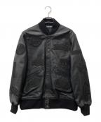 RUN THE FLOOR×B.LEAGUEランザフロア×ビーリーグ）の古着「B-1 Leather Jacket」｜ブラック