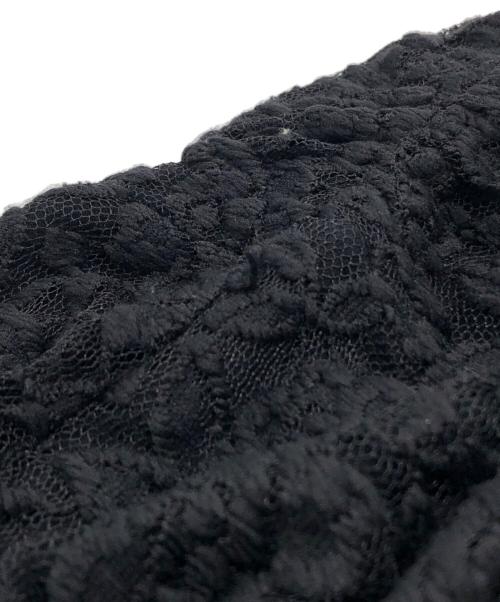 GAULTIER JEANS（ゴルチエジーンズ）Gaultier Jeans (ゴルチエジーンズ) フラワーレースハイウエストフレアパンツ ブラック サイズ:W79の古着・服飾アイテム