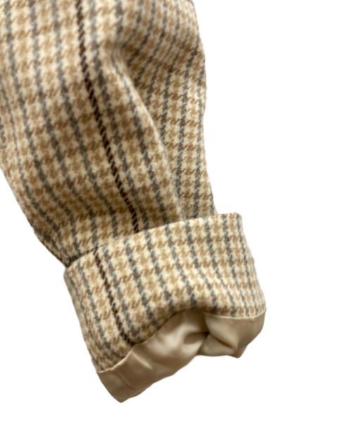 BURBERRY LONDON（バーバリーロンドン）BURBERRY LONDON (バーバリーロンドン) カシミヤ混ハウンドトゥースダブルコート ネイビー サイズ:38の古着・服飾アイテム