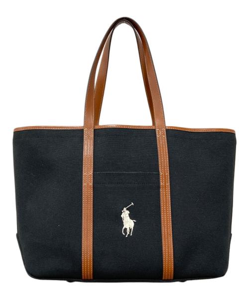 POLO RALPH LAUREN（ポロ・ラルフローレン）POLO RALPH LAUREN (ポロ・ラルフローレン) トートバッグ ブラック サイズ:下記参照の古着・服飾アイテム