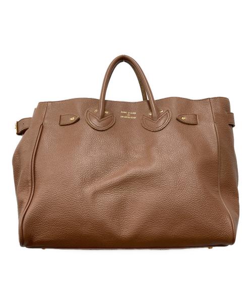 YOUNG & OLSEN The DRYGOODS STORE（ヤングアンドオルセン ザ ドライグッズストア）YOUNG & OLSEN The DRYGOODS STORE (ヤングアンドオルセン ザ ドライグッズストア) EMBOSSED LEATHER BELTED TOTE M ブラウン サイズ:下記参照の古着・服飾アイテム