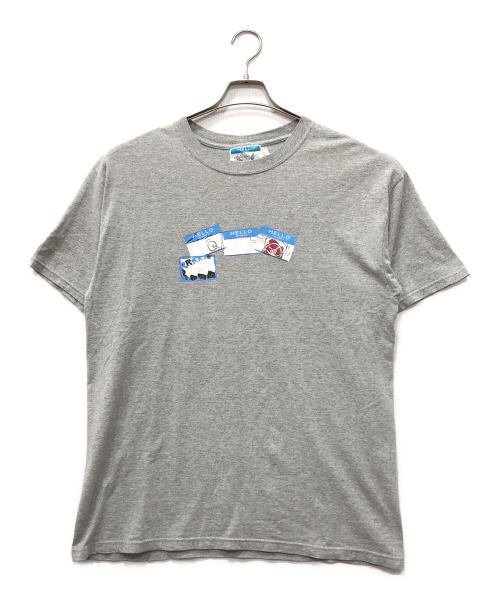 TENDERLOIN（テンダーロイン）TENDERLOIN (テンダーロイン) プリントTシャツ グレー サイズ:XLの古着・服飾アイテム