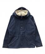 H.R.MARKET BLUE BLUEエイチアールマーケットブルーブル）の古着「デニム３レイヤーコ－ルドウェザーパーカー」｜ブルー