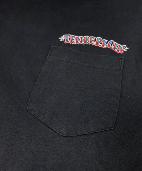 TENDERLOIN（テンダーロイン）TENDERLOIN (テンダーロイン) ポケットTシャツ ブラック サイズ:Lの古着・服飾アイテム