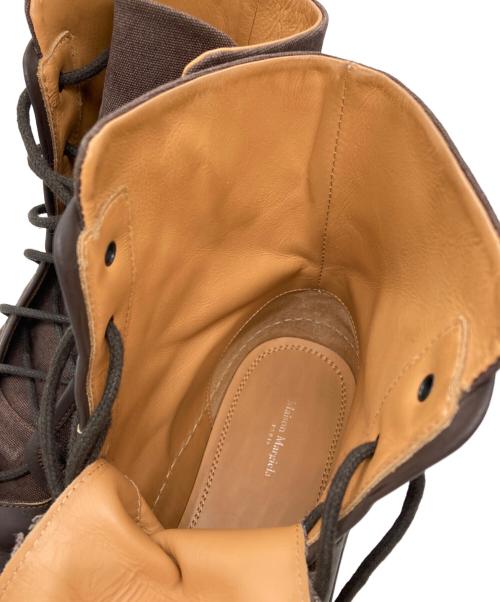 Maison Margiela（メゾンマルジェラ）Maison Margiela (メゾンマルジェラ) 編上げブーツ ブラウン サイズ:42の古着・服飾アイテム