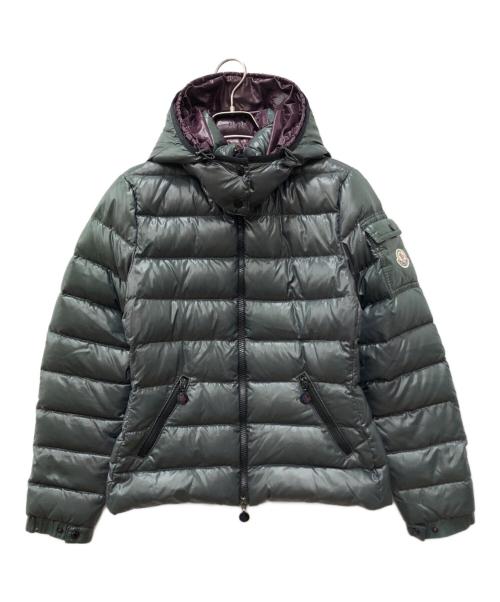 MONCLER（モンクレール）MONCLER (モンクレール) BADYダウンジャケット グリーン×パープルの古着・服飾アイテム