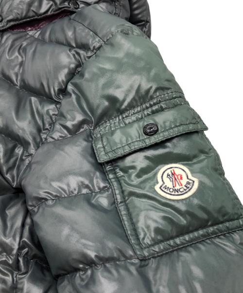 MONCLER（モンクレール）MONCLER (モンクレール) BADYダウンジャケット グリーン×パープルの古着・服飾アイテム