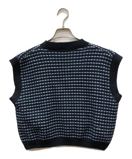 45R（フォーティファイブ・アール）45R (フォーティファイブ・アール) ボニータジャカードの908ベスト ネイビー サイズ:下記参照の古着・服飾アイテム