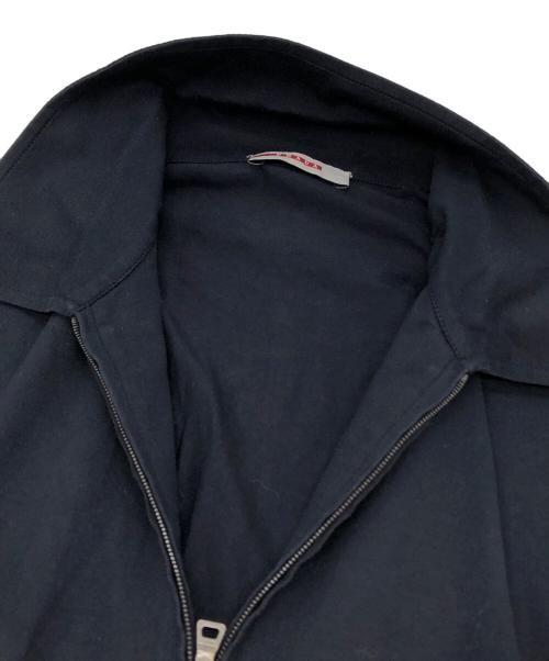 PRADA SPORTS（プラダスポーツ）PRADA SPORTS (プラダスポーツ) 半袖ジップシャツ ネイビー サイズ:Lの古着・服飾アイテム