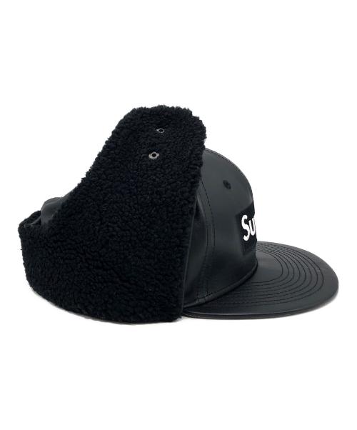 SUPREME（シュプリーム）Supreme (シュプリーム) New Era (ニューエラ) Leather Earflap ブラック サイズ:7 1/2の古着・服飾アイテム