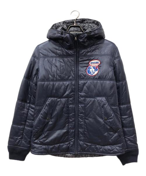 Hysteric Glamour（ヒステリックグラマー）Hysteric Glamour (ヒステリックグラマー) ワッペン中綿ジャケット ネイビー サイズ:Lの古着・服飾アイテム