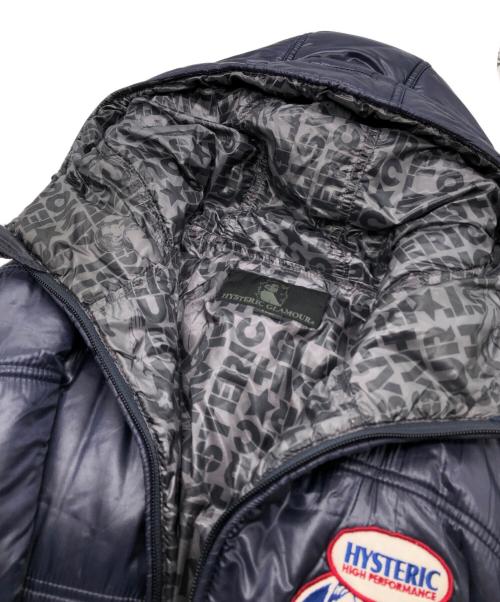 Hysteric Glamour（ヒステリックグラマー）Hysteric Glamour (ヒステリックグラマー) ワッペン中綿ジャケット ネイビー サイズ:Lの古着・服飾アイテム
