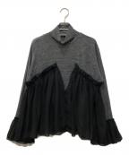 beautiful peopleビューティフルピープル）の古着「toscana wool jersey gather tops」｜グレー
