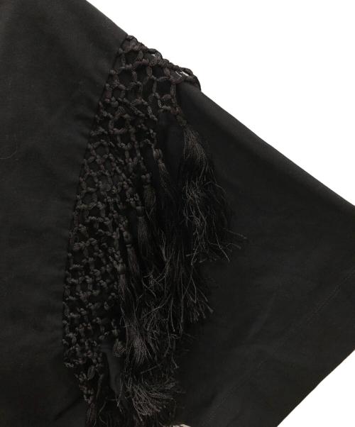 DRIES VAN NOTEN（ドリスヴァンノッテン）DRIES VAN NOTEN (ドリスヴァンノッテン) フリンジカットソー ブラック サイズ:下記参照の古着・服飾アイテム