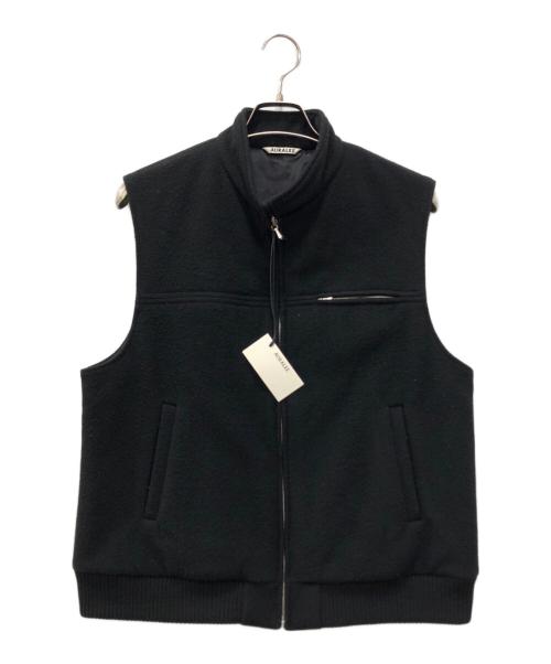AURALEE（オーラリー）AURALEE (オーラリー) カシミヤウールモッサベスト ブラック サイズ:4の古着・服飾アイテム