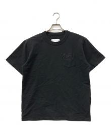 sacai×KAWS（サカイ×カウズ）の古着「Logo Embroidery Tee」｜ブラック