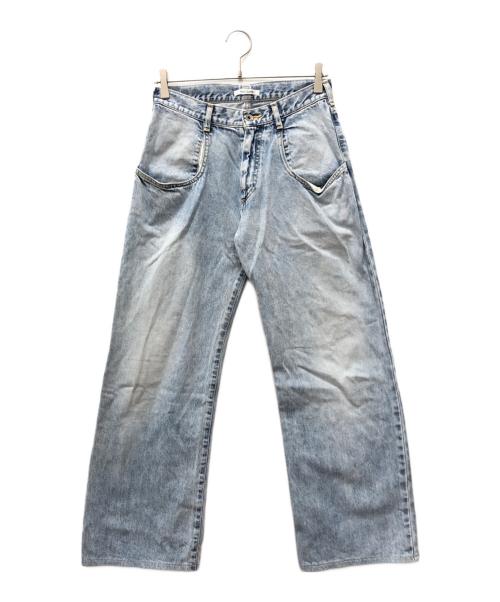 Whim Gazette（ウィムガゼット）Whim Gazette (ウィムガゼット) ポケットデニムパンツ2 ブルー サイズ:38の古着・服飾アイテム