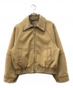 moussyマウジー）の古着「F/SUEDE GATHER ブルゾン」｜ブラウン