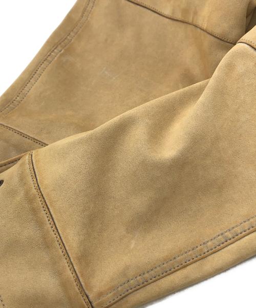 moussy（マウジー）moussy (マウジー) F/SUEDE GATHER ブルゾン ブラウン サイズ:FREEの古着・服飾アイテム