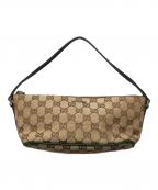 GUCCIグッチ）の古着「GGキャンバスアクセサリーポーチ」｜ベージュ