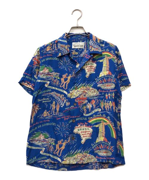 WACKO MARIA（ワコマリア）WACKO MARIA (ワコマリア) 半袖アロハシャツ ブルー サイズ:Mの古着・服飾アイテム