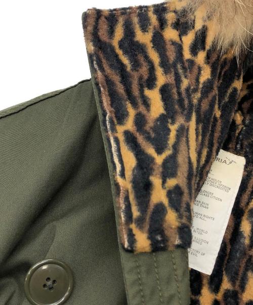 WACKO MARIA（ワコマリア）WACKO MARIA (ワコマリア) レオパードモッズコート カーキ サイズ:Sの古着・服飾アイテム