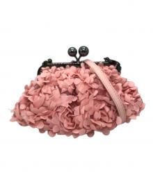 Max Mara WEEK END LINE（マックスマーラ ウイークエンドライン）の古着「チェーンショルダーフラワーデザインバッグ」｜ピンク