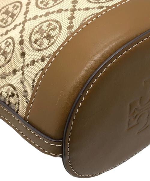 TORY BUROH（トリーバーチ）TORY BUROH (トリーバーチ) モノグラム ジャカード バケットバッグ ベージュ サイズ:下記参照の古着・服飾アイテム