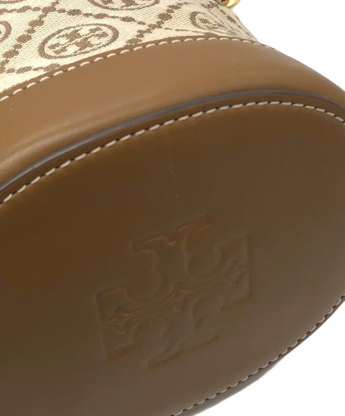 TORY BUROH（トリーバーチ）TORY BUROH (トリーバーチ) モノグラム ジャカード バケットバッグ ベージュ サイズ:下記参照の古着・服飾アイテム