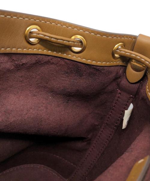 TORY BUROH（トリーバーチ）TORY BUROH (トリーバーチ) モノグラム ジャカード バケットバッグ ベージュ サイズ:下記参照の古着・服飾アイテム