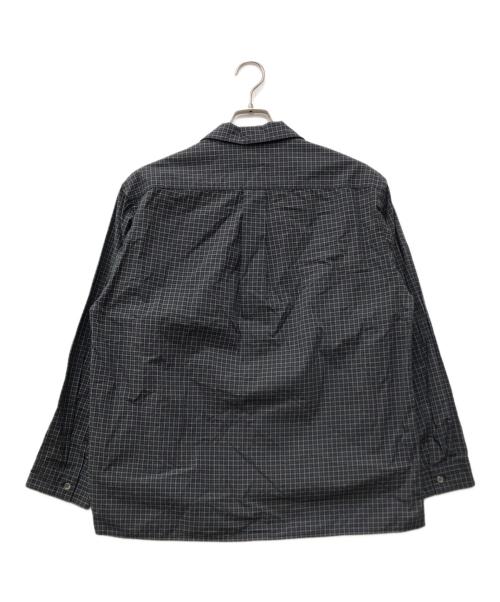 STEVEN ALAN（スティーブンアラン）STEVEN ALAN (スティーブンアラン) 60シックチェックオープンカラーシャツ ブラック サイズ:S 未使用品の古着・服飾アイテム