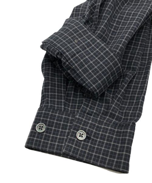 STEVEN ALAN（スティーブンアラン）STEVEN ALAN (スティーブンアラン) 60シックチェックオープンカラーシャツ ブラック サイズ:S 未使用品の古着・服飾アイテム