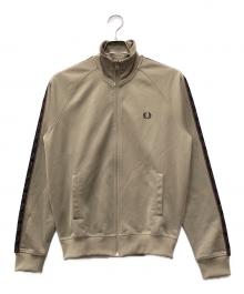 FRED PERRY（フレッドペリー）の古着「Contrast Tape Track Jacket」｜ブラウン