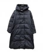 自由区ジユウク）の古着「ブライトダウン ロング丈ダウンコート」｜ネイビー