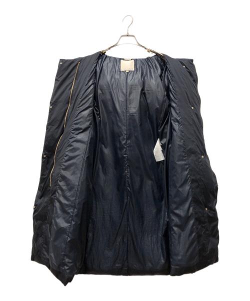 自由区（ジユウク）自由区 (ジユウク) ブライトダウン ロング丈ダウンコート ネイビー サイズ:38の古着・服飾アイテム