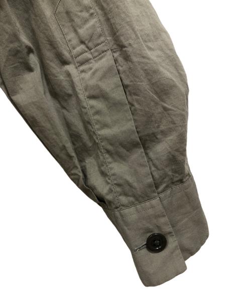 MARGARET HOWELL（マーガレットハウエル）MARGARET HOWELL (マーガレットハウエル) WASED COTTON POPLINシャツ カーキ サイズ:1の古着・服飾アイテム