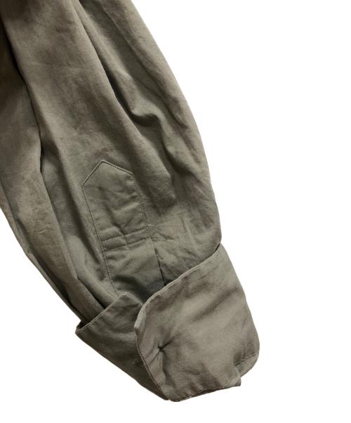 MARGARET HOWELL（マーガレットハウエル）MARGARET HOWELL (マーガレットハウエル) WASED COTTON POPLINシャツ カーキ サイズ:1の古着・服飾アイテム