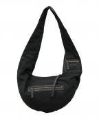 DIESELディーゼル）の古着「スタッズバナナショルダーバッグ」｜ブラック