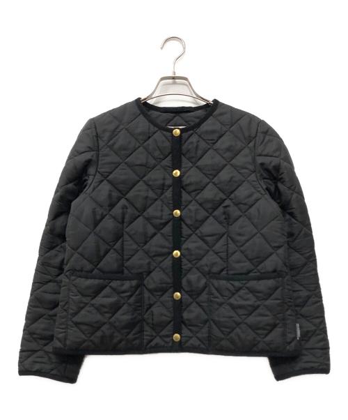 Traditional Weatherwear（トラディショナルウェザーウェア）Traditional Weatherwear (トラディショナルウェザーウェア) ARKLEY キルティングノーカラージャケット ブラック サイズ:34の古着・服飾アイテム