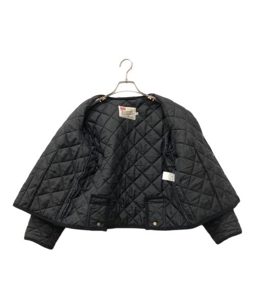 Traditional Weatherwear（トラディショナルウェザーウェア）Traditional Weatherwear (トラディショナルウェザーウェア) ARKLEY キルティングノーカラージャケット ブラック サイズ:34の古着・服飾アイテム